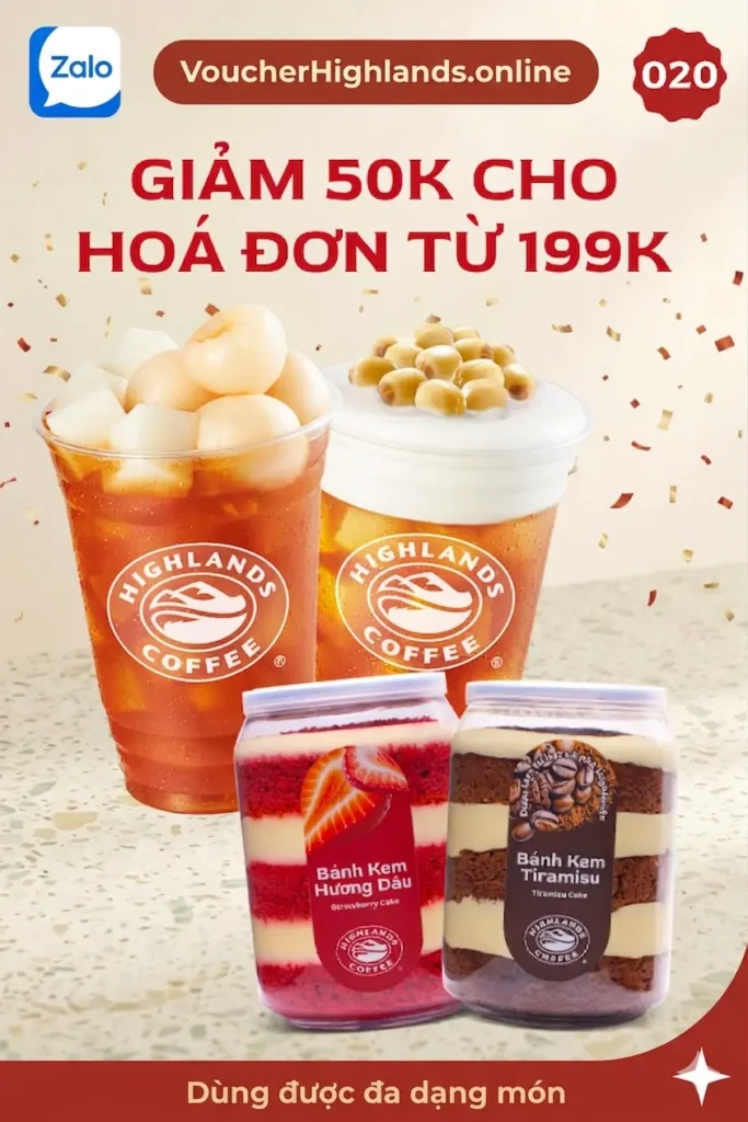 Voucherhighlands giảm 50k